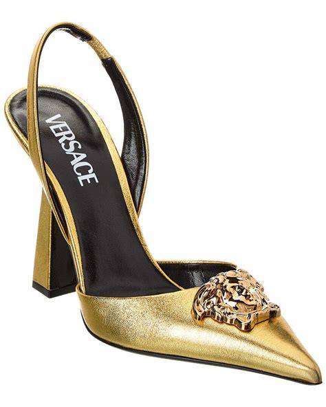 versace la medusa slingback pumps|versace platform medusa.